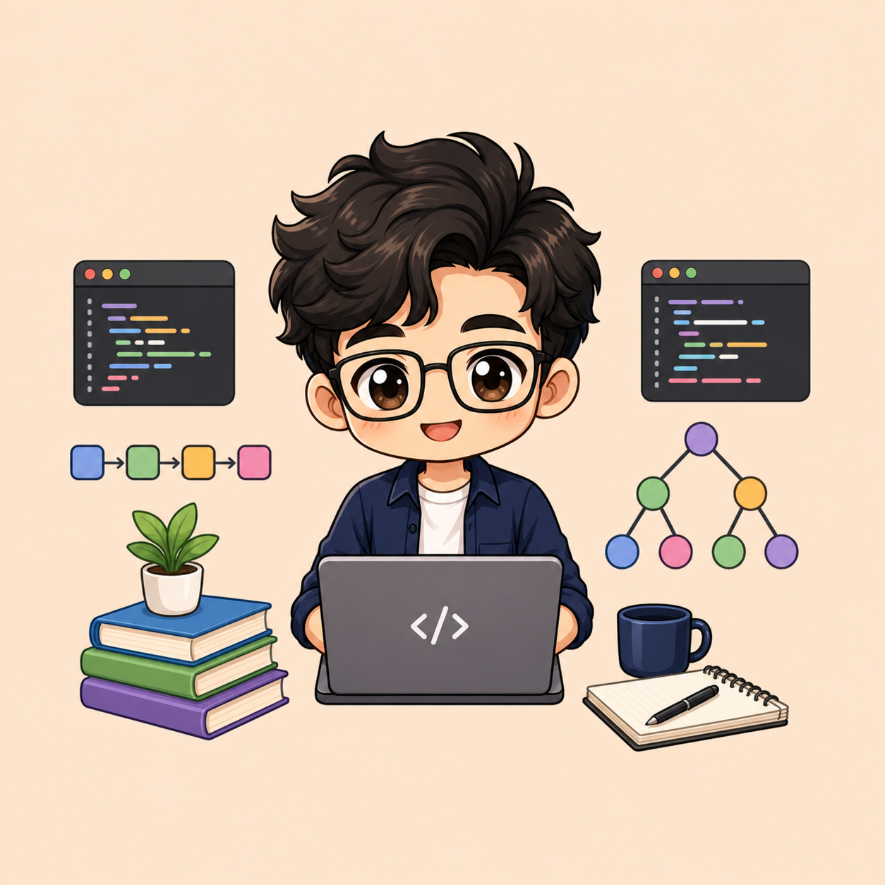 Ilustrasi tutor Irfan Dia