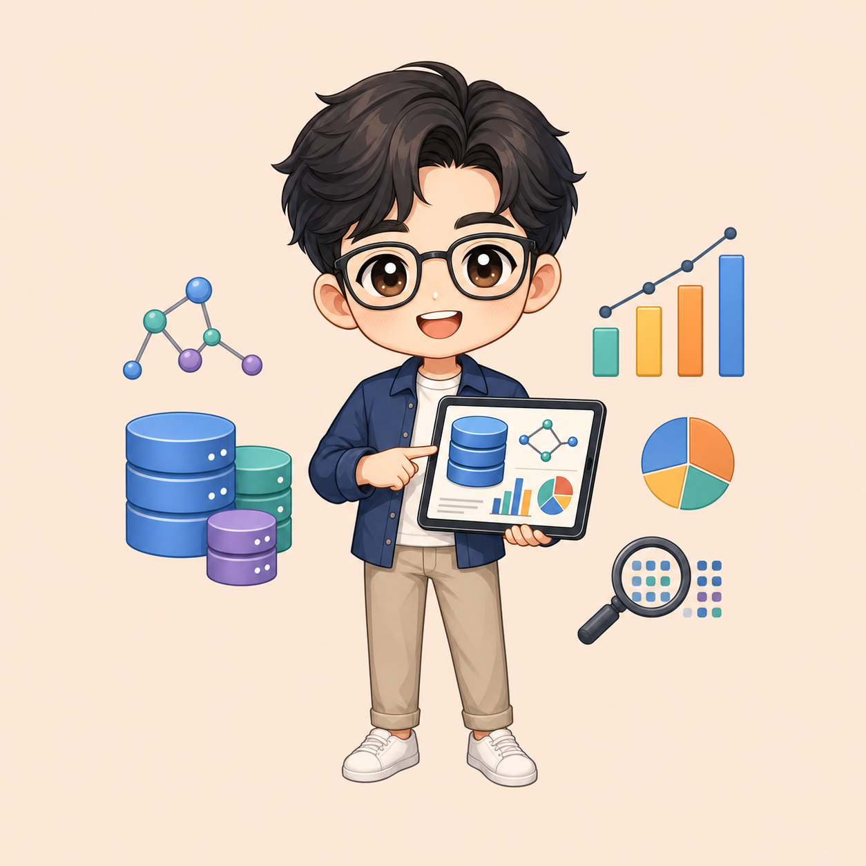 Ilustrasi tutor Roy